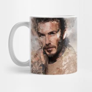 david beckham  Watercolour Painting Mug